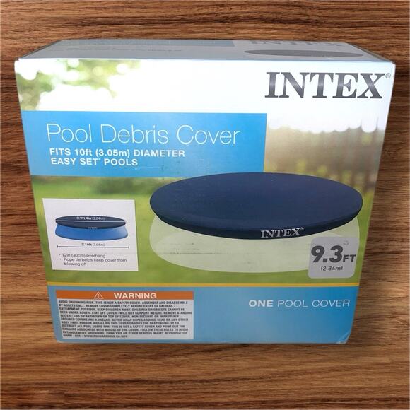 New Intex 10' Diameter #28021E Above Ground Swimming Pool Debris Cover Round - Picture 1 of 5
